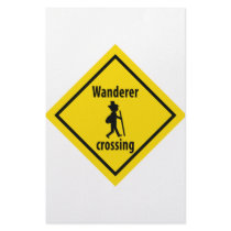 wanderer crossing icon stationery paper