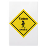 wanderer crossing icon stationery paper