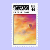 Wanderer - sunrise balloon stamp stamps
