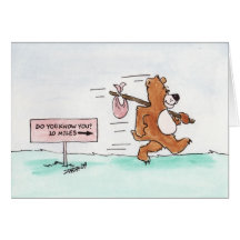 Wandering Bear (Birthday Card)