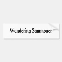 Wandering Summoner Bumper Sticker