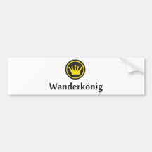 Wanderkönig Bumper Sticker