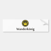 Wanderkönig Bumper Sticker