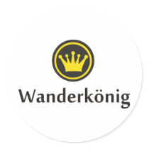 Wanderkönig Round Sticker