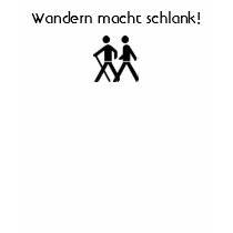 Wandern macht schlank! t-shirts