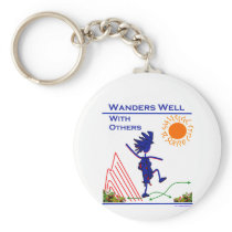 Wanders Well With Others Keychain