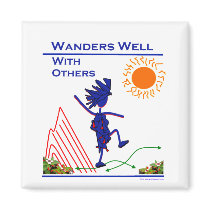 Wanders Well With Others Magnets