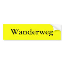 Wanderweg bumper stickers