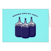 Wann Hug My Jugs Greeting Card