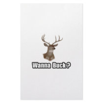 Wanna Buck? stationery by Funny_MoFo_Shirts Wanna Buck? stationery