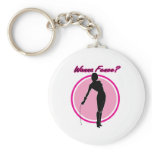 Wanna Fence? keychains