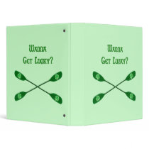 Wanna Get Lucky Kayak Vinyl Binder