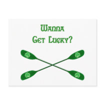 Wanna Get Lucky Kayak Post Card