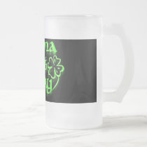 wanna, get, lucky, shamrock, shamrocks, clover, clovers, four, leaf, st., patrick&#39;s, day, holiday, funny, fun, sayings, Mug with custom graphic design