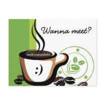 wanna meet? (postcard) by Psalm62 wanna meet? (postcard)