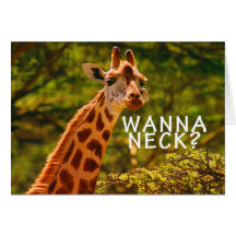 Wanna Neck Giraffe Card