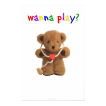 "Wanna Play?" Poster posters by teejaytee "Wanna Play?" Poster posters