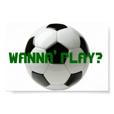 Wanna Play? Soccer Posters by blank6