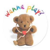 Wanna Play? Stickers by teejaytee Wanna Play? Stickers