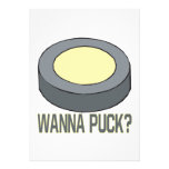 Wanna Puck Custom Invitations