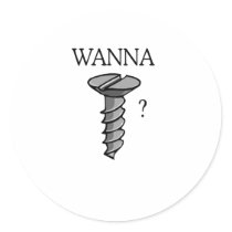 Wanna screw stickers