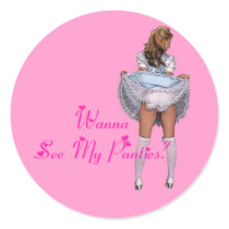Wanna See My Panties? Stickers