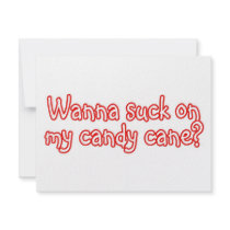 Wanna Suck On My Candy Cane 2 invitations