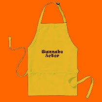 WANNABE ACTOR aprons
