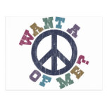Want A Peace of Me Post Card