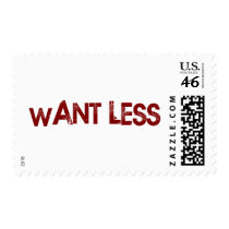 Want Less postage