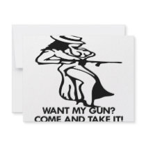 Want My Gun? Come And Take It! Announcements