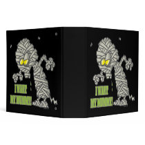 want my mummy silly halloween cartoon binder