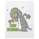 want my mummy silly halloween cartoon flyers