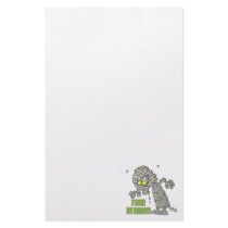 want my mummy silly halloween cartoon custom stationery