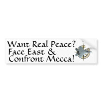 Want Real Middle-East Peace bumper stickers
