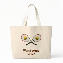 Want Some Love Tennis Tote Bags