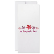 Want to go steady? customized rack card