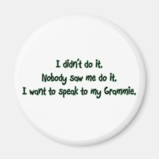 Want to Speak to Grammie Magnets