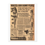 wanted 1000 skinny people postcards