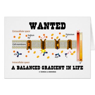 Wanted A Balanced Gradient In Life (Na-K Pump) card