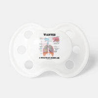 Wanted A Breath Of Fresh Air (Respiratory System) BooginHead Pacifier