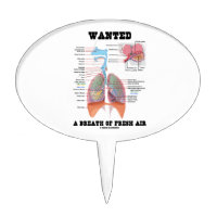 Wanted A Breath Of Fresh Air (Respiratory System) Cake Toppers