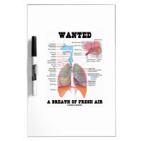 Wanted A Breath Of Fresh Air (Respiratory System) Dry Erase Whiteboards