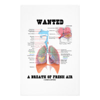 Wanted A Breath Of Fresh Air (Respiratory System) Stationery