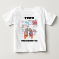 Wanted A Breath Of Fresh Air (Respiratory System) Tshirt