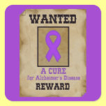 Wanted: A Cure for Alzheimer's stickers