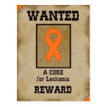 Wanted: A Cure for Leukemia Post Cards