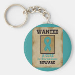 Wanted: A Cure for Ovarian Cancer Keychains