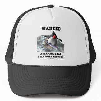 Wanted A Deadline That I Can Coast Through hat