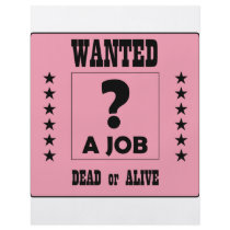 Wanted... a Job ! flyers